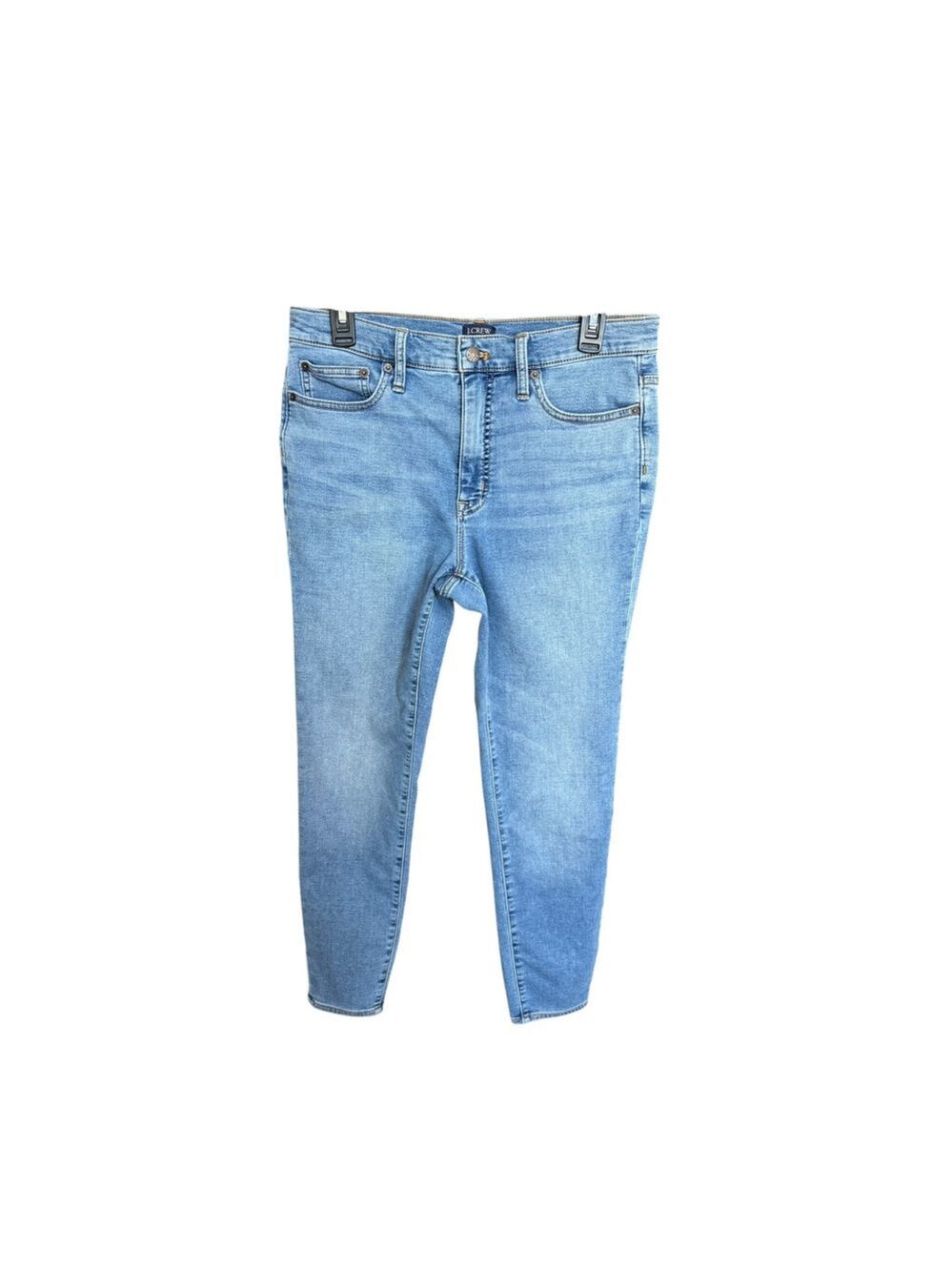 Women's J.Crew 9" Mid-Rise Skinny Jeans Size 30 Blue